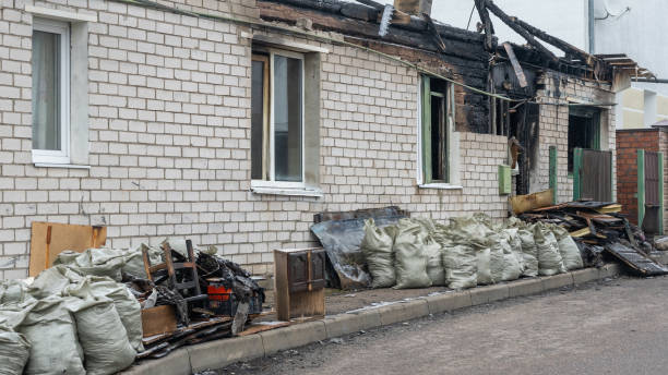 Professional Fire Damage Restoration technician working in Young America, MN